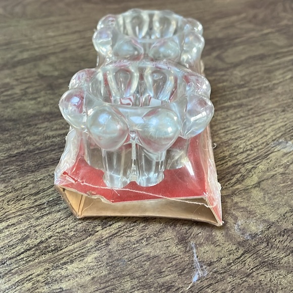 Anchor Hocking Nova Vintage Fine Glassware Tri-Size Candle Holders Original Box - Picture 6 of 13